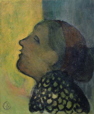 Cabeza levantada en perfil, c.1890 de Maurice Denis