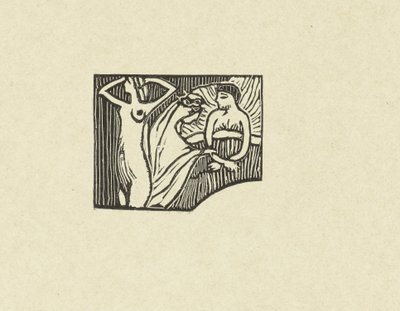 Illustratie bij gedicht uit dichtbundel Sagesse van Paul Verlaine Prueba de madera grabada para la Sabiduría El juicio (título de la serie) de Maurice Denis