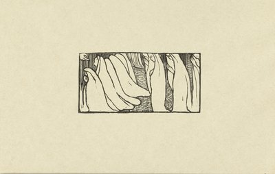 Ilustración para el poema de la colección de poesía Sagesse de Paul Verlaine
Essaie de bois gravé pour Sagesse
L