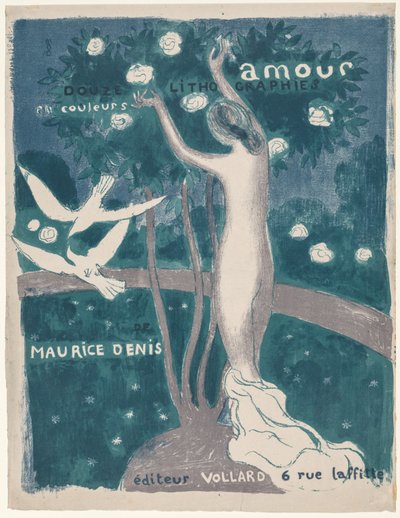 Amor: Portada Amour: Couverture, 1895 publicado 1911 de Maurice Denis