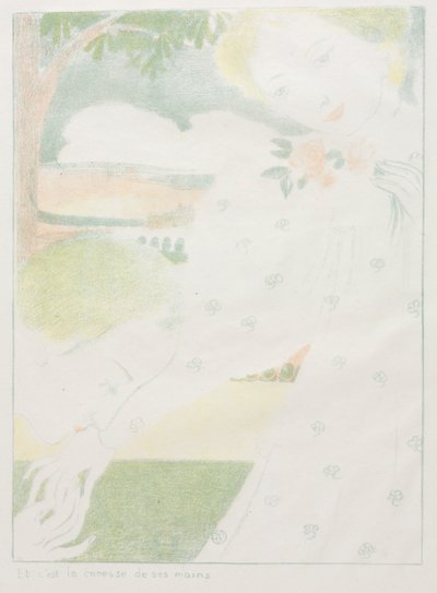 Amor: Pl. 8, Y es la caricia de las manos de Maurice Denis