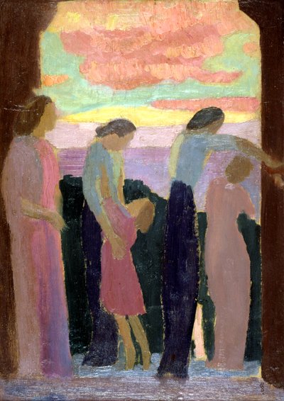 Marthe Denis y los Niños en el Balcón de Maurice Denis