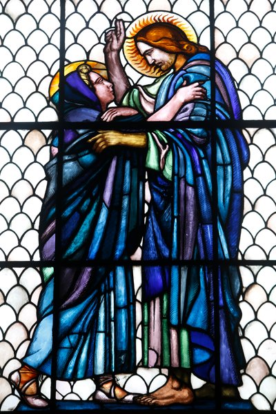 Museo Maurice Denis, Saint Germain en Laye, Francia, capilla de San Luis (vidrieras) de Maurice Denis