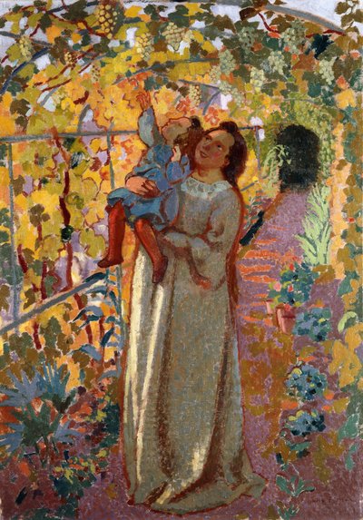 Madre e hijo bajo la vid de Maurice Denis