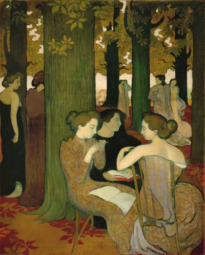 Musas ... (pintura sobre lienzo) de Maurice Denis
