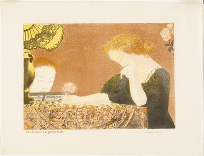 Nuestras almas, en gestos lánguidos, lámina nueve de Amor de Maurice Denis