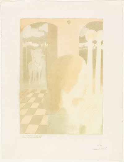 El caballero no murió en la cruzada, placa cinco de Amor de Maurice Denis