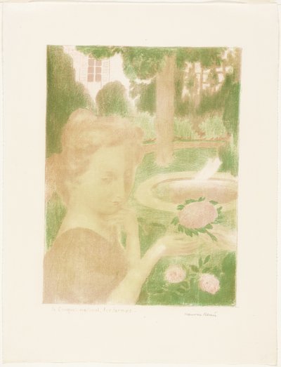 El ramo de la mañana, lágrimas, placa tres de Amor de Maurice Denis