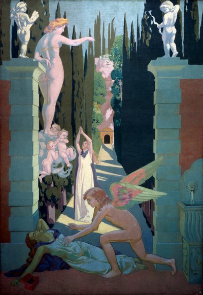 La historia de Psique Panel cuatro. La venganza de Venus, 1908 de Maurice Denis