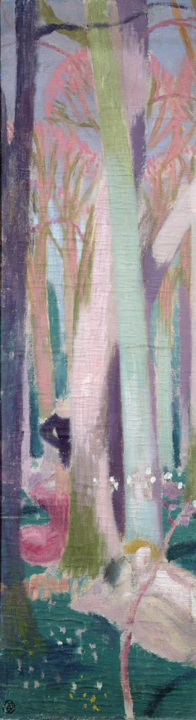 Árboles en el bosque, estudio para 