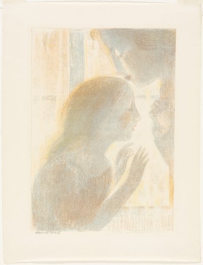 Los crepúsculos tienen la suavidad de una pintura antigua, lámina seis de Amor de Maurice Denis