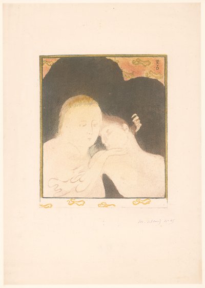 La mujer aprecia al joven de Maurice Denis