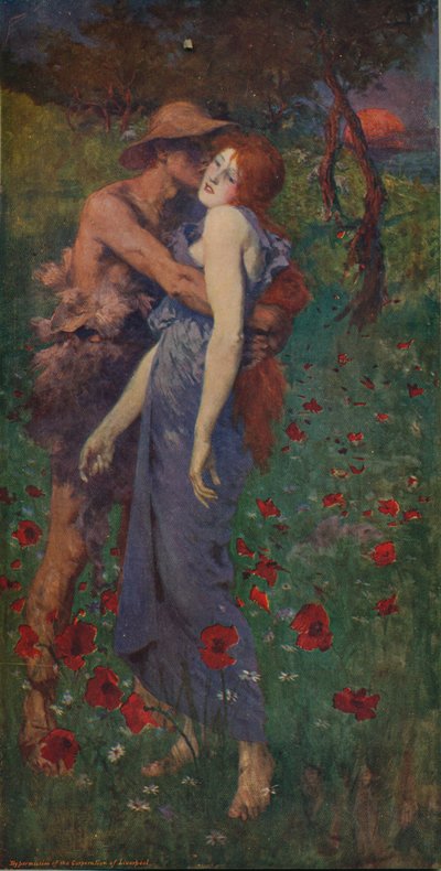 Un idilio, 1891, c. 1915 de Maurice Greiffenhagen