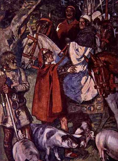 "Sus Reverencias Deben Mantenerse en Este Camino Hasta Llegar a una Cruz Hundida", ilustración de 
