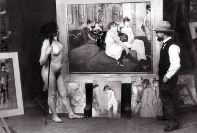 Henri de Toulouse-Lautrec en su estudio de Maurice Guibert