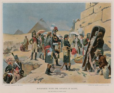 Bonaparte con los sabios en Egipto de Maurice Henri Orange