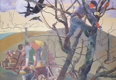 Los recolectores de madera (óleo sobre lienzo) de Maurice Langaskens