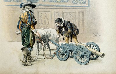 Historia de Francia: Aunque se declaró mayor de edad, Luis XIII continúa sus juegos infantiles con su favorito Charles d