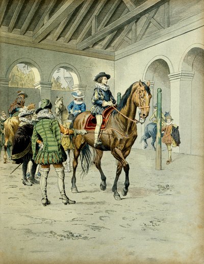 Historia de Francia: Cardenal Richelieu (Armand Jean du Plessis) de Maurice Leloir