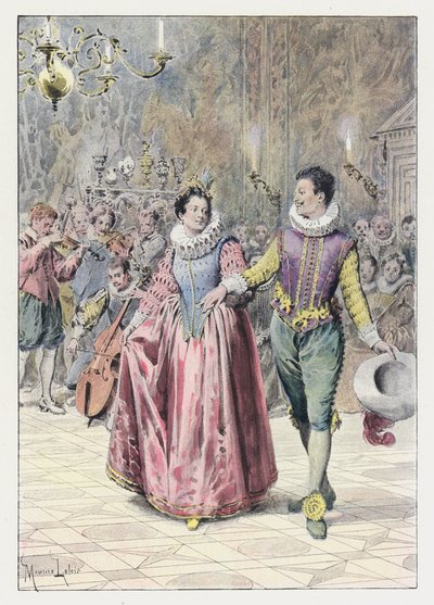 Ilustración para Gil Blas (litografía en color) de Maurice Leloir