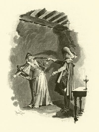 Ilustración de Los Tres Mosqueteros de Maurice Leloir