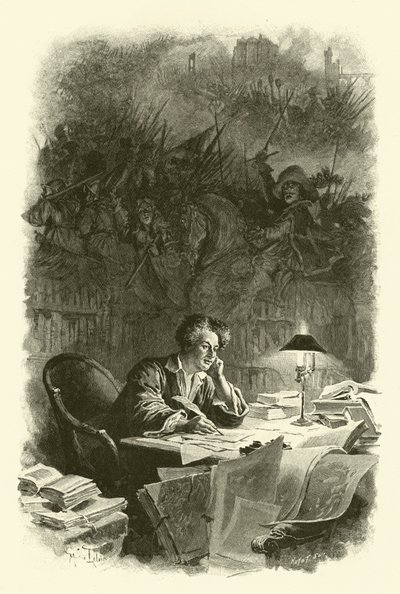 Ilustración para Los Tres Mosqueteros de Maurice Leloir