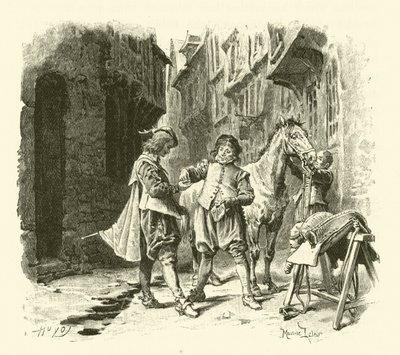 Ilustración para Los Tres Mosqueteros de Maurice Leloir