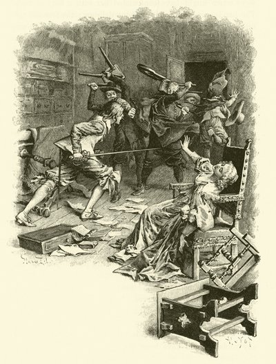 Ilustración para Los Tres Mosqueteros de Maurice Leloir