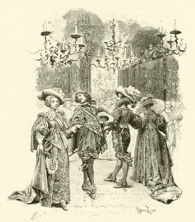 Ilustración para Los Tres Mosqueteros de Maurice Leloir
