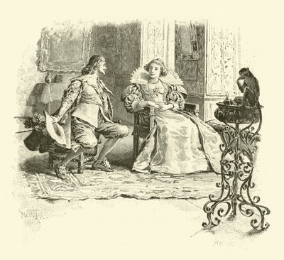Ilustración para Los Tres Mosqueteros de Maurice Leloir