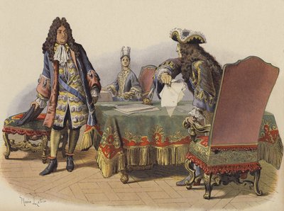 Insulto al rey en los apartamentos de Madame de Maintenon de Maurice Leloir