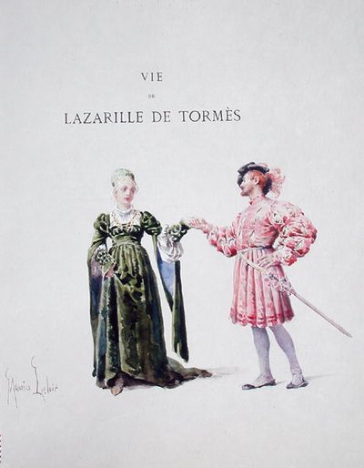 Lazarillo de Tormes con una mujer, de 