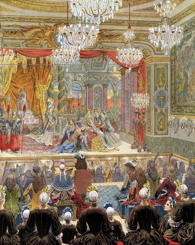 Luis XIV, conocido como el Rey Sol de Maurice Leloir