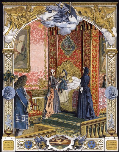 Presentado por su ama de llaves, Madame de Ventadour (Charlotte de la Mothe Houdancourt) de Maurice Leloir