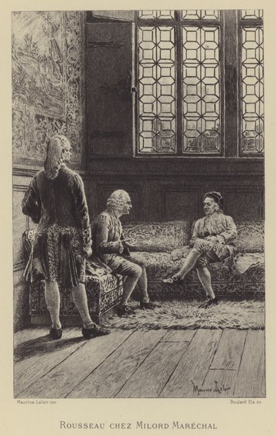 Rousseau visitando a Georgel Keith de Maurice Leloir