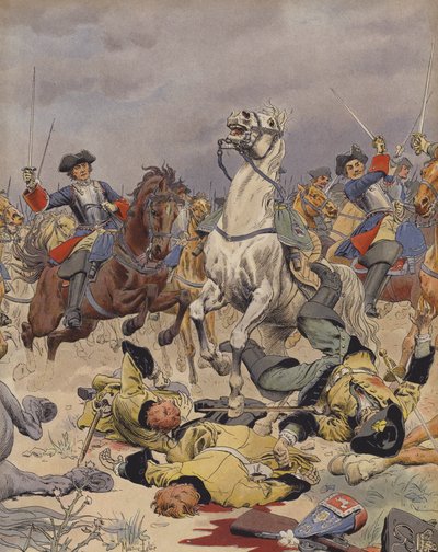 La Batalla de Malplaquet, última carga de la caballería francesa de Maurice Leloir