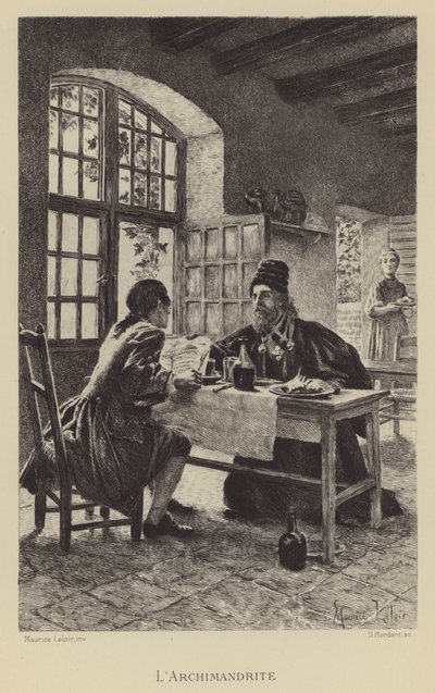 El archimandrita (grabado) de Maurice Leloir