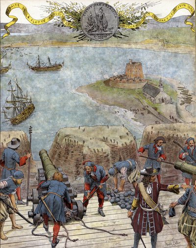 Guerra de la Liga de Augsburgo: derrota de las flotas inglesa y holandesa ante Camaret (Batalla de Camaret), 18 de junio de Maurice Leloir
