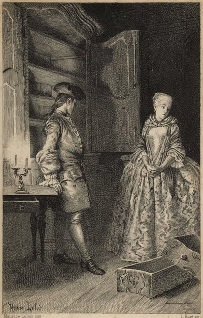 La disouverte du Vol - en “Histoire de Manon Lescaut et du chevalier Des Grieux” por L