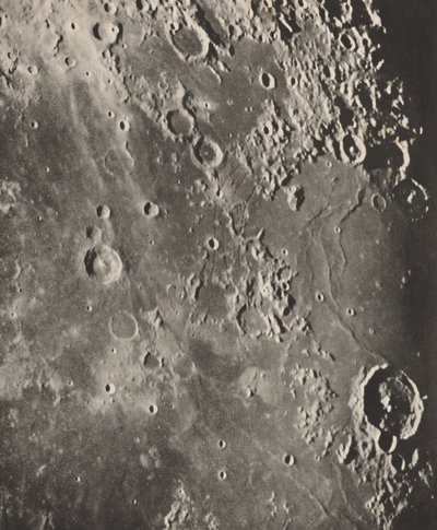 Fotografía lunar Capuanus - Bouillaud - Gassendi de Maurice Loewy