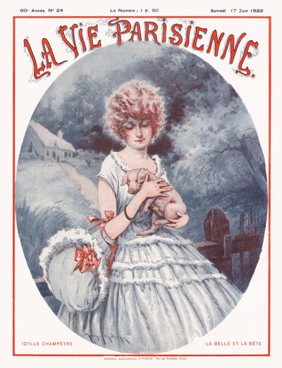 Portada de la Revista La Vie Parisienne, 1922 de Maurice Millière