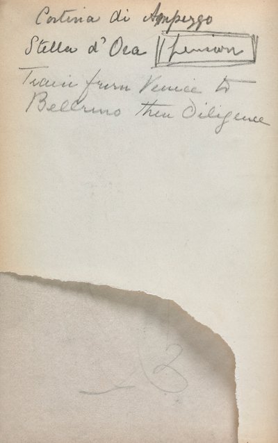 Cuaderno de bocetos italiano: Notas (página 3) de Maurice Prendergast
