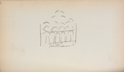 Cuaderno de dibujo italiano: San Marco (página 186) de Maurice Prendergast