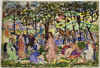 Escena del parque de Maurice Prendergast