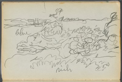 Sketchbook- The Granite Shore Hotel, Rockport, página 121: Shore de Maurice Prendergast