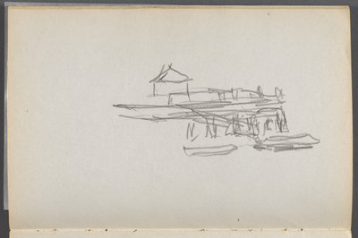 Cuaderno de bocetos, The Dells, N° 127, página 060: Muelle de Maurice Prendergast