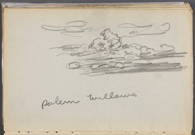 Cuaderno de bocetos, The Dells, N° 127, página 184: "Salem Willows" de Maurice Prendergast