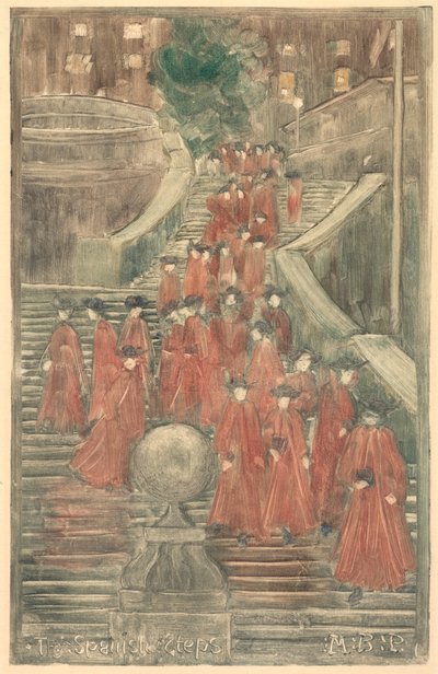 La Escalinata de la Plaza de España de Maurice Prendergast