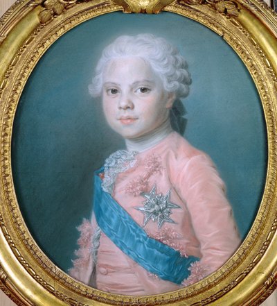 Retrato de Luis de Francia (1755-1824) Conde de Provenza y futuro Rey Luis XVIII de Maurice Quentin de La Tour