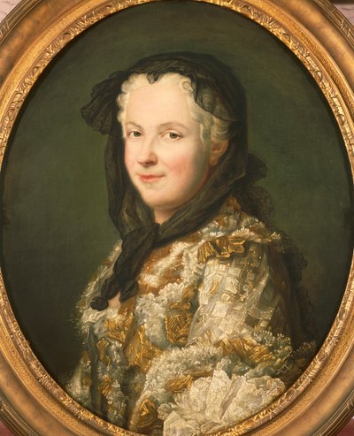 Retrato de Maria Leszczynska, óleo sobre lienzo de Maurice Quentin de La Tour